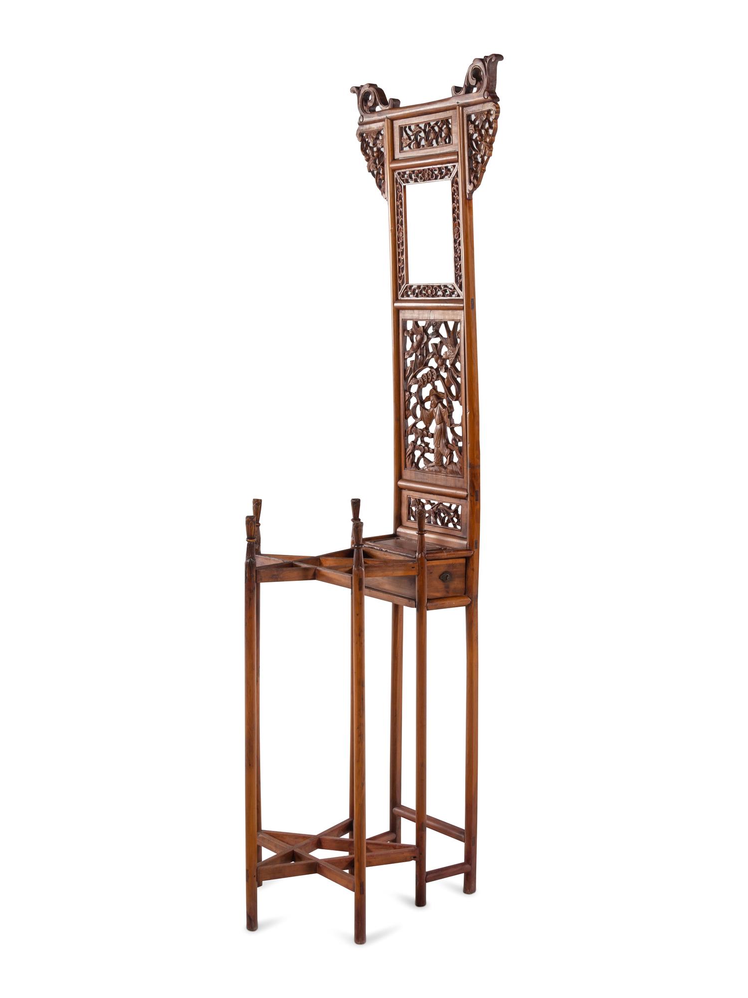 A Chinese Elmwood Basin Stand, Mianpengjia