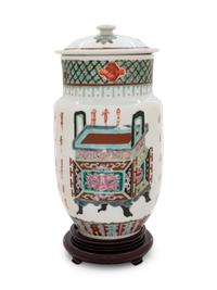 Six Chinese Famille Rose Porcelain Vases