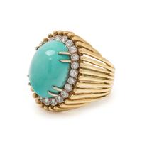 TURQUOISE AND DIAMOND RING