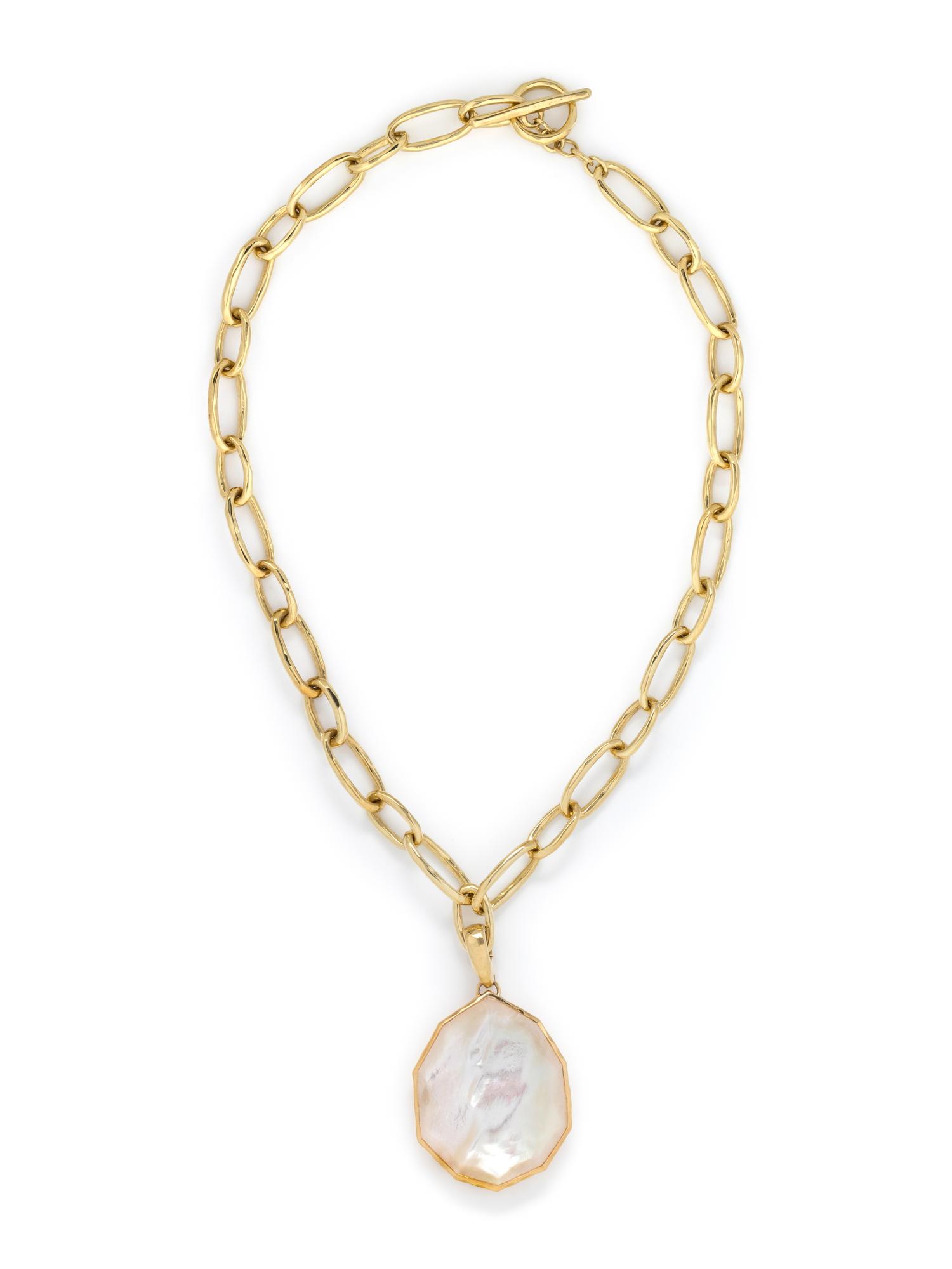 IPPOLITA, YELLOW GOLD, MOTHER-OF-PEARL AND QUARTZ 'WONDERLAND' PENDANT/NECKLACE