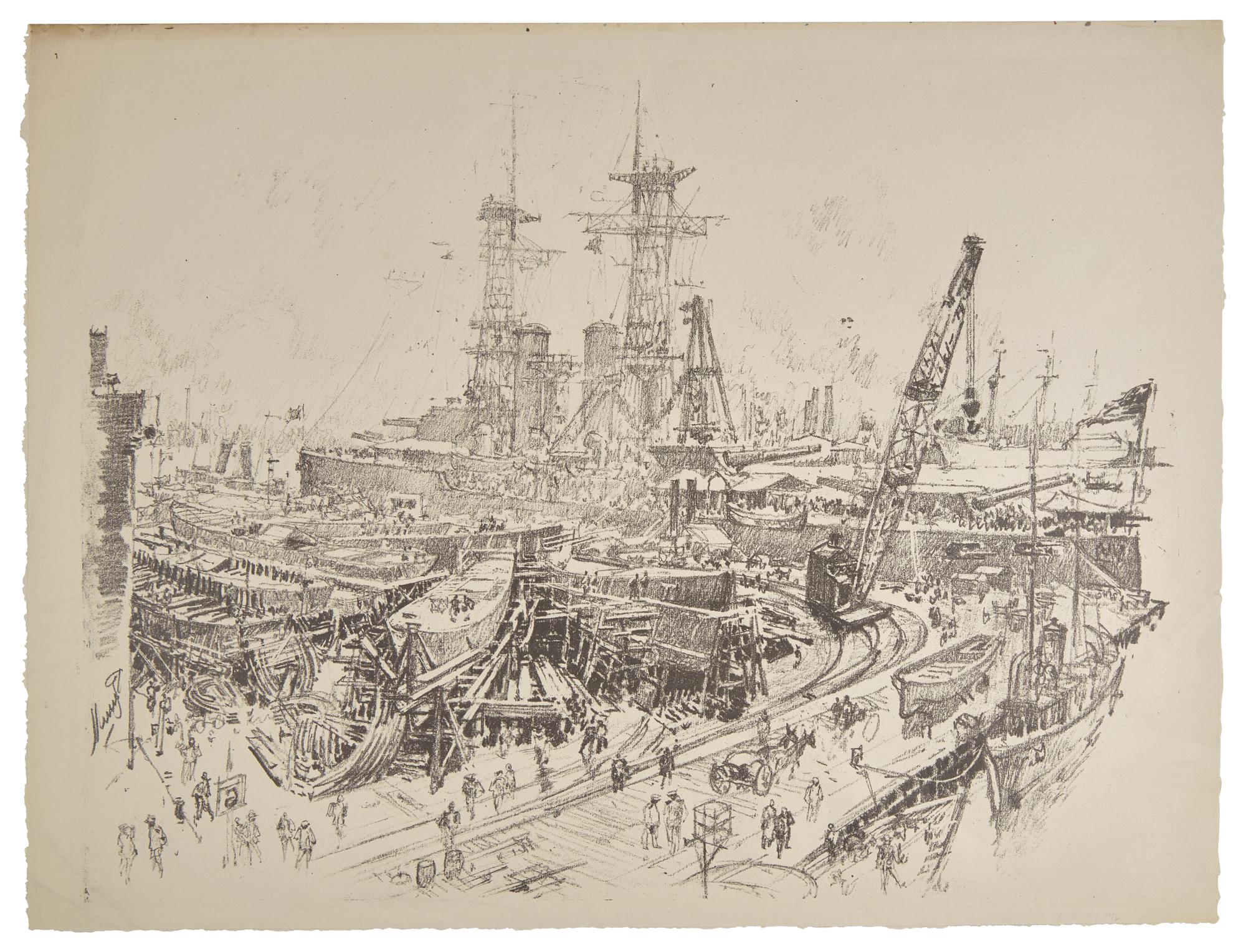 Six Works: Ready to Start, also known as Provide the Sinews of War (4); together with In Dry Dock; together with Building Submarine Chasers), 1917 (6)