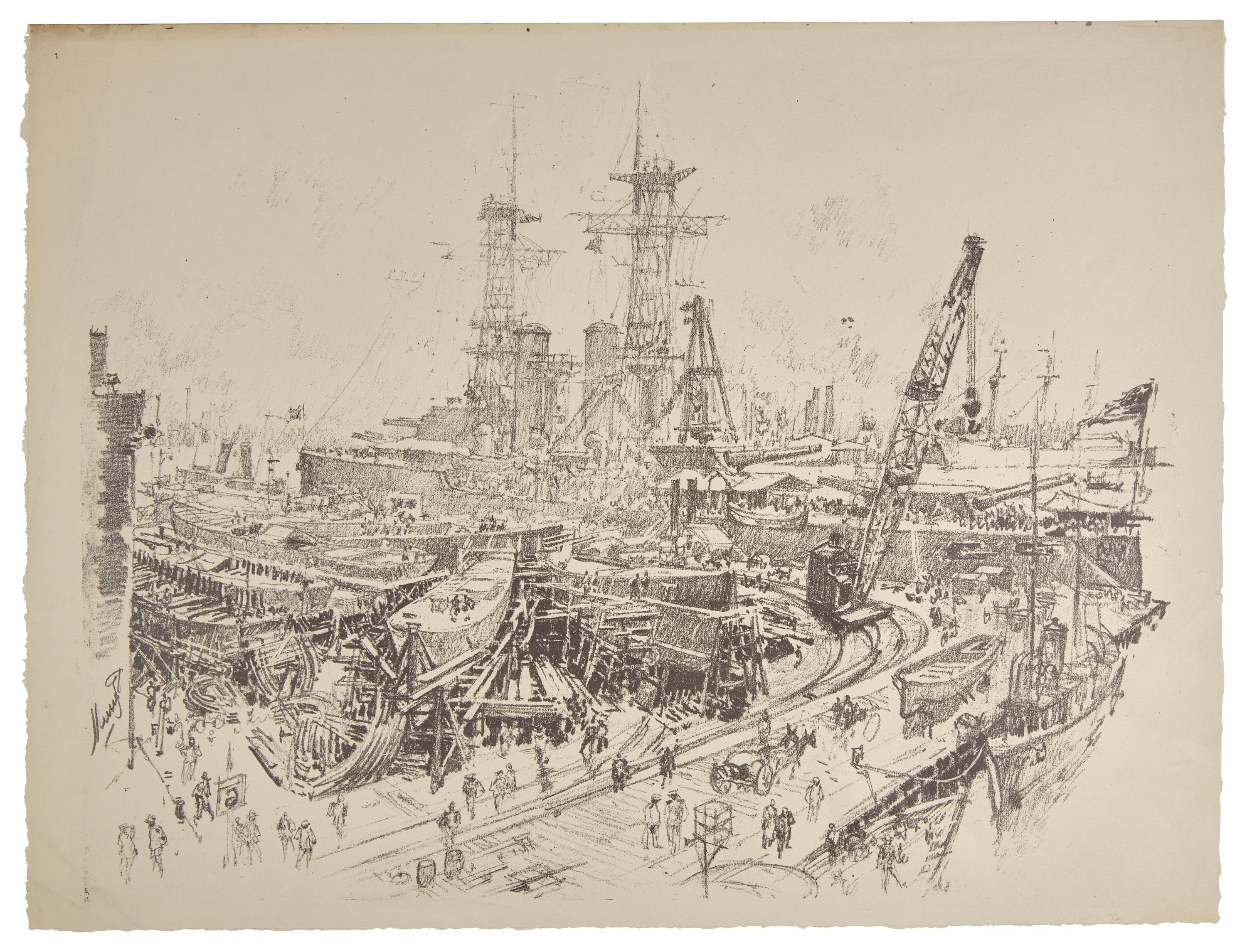 Six Works: Ready to Start, also known as Provide the Sinews of War (4); together with In Dry Dock; together with Building Submarine Chasers), 1917 (6)