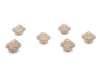 Eighteen American Silver Salt Cellars and Twelve Associated Silver Salt Spoons