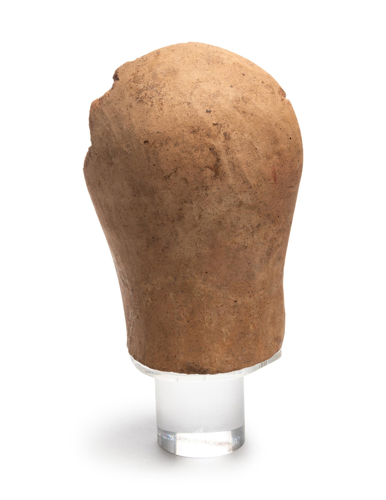 An Etruscan Terra Cotta Votive Head of a Man