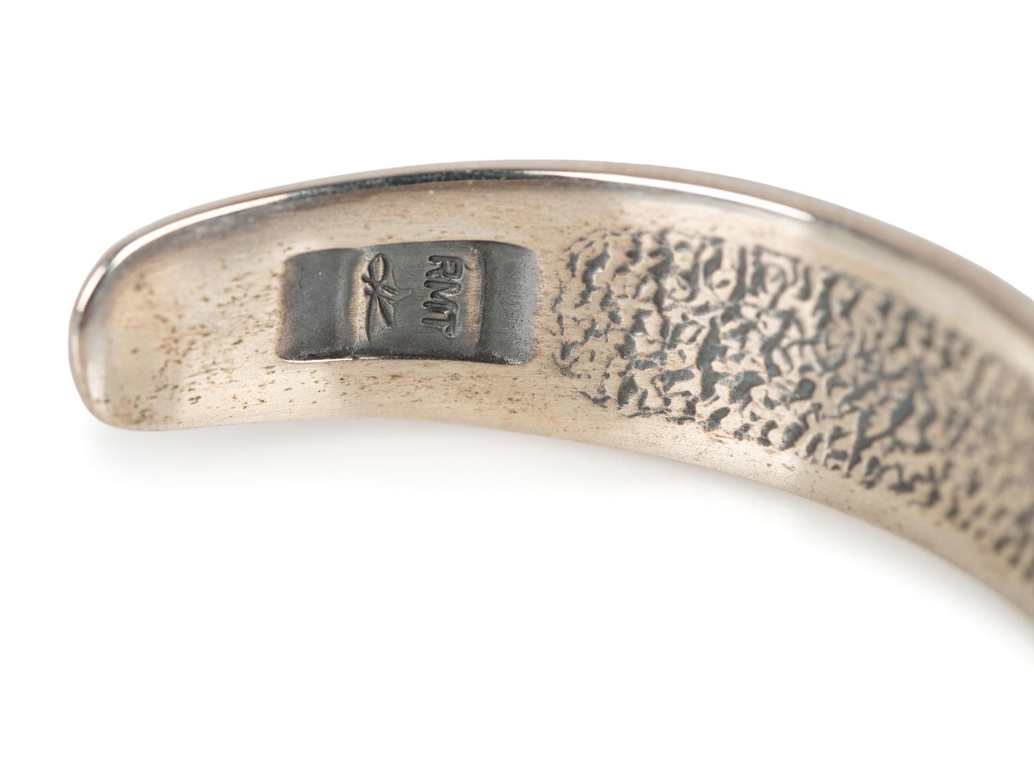 Navajo and Kewa Sterling Silver Necklace AND Cuff Bracelets, with 14K Gold Accents