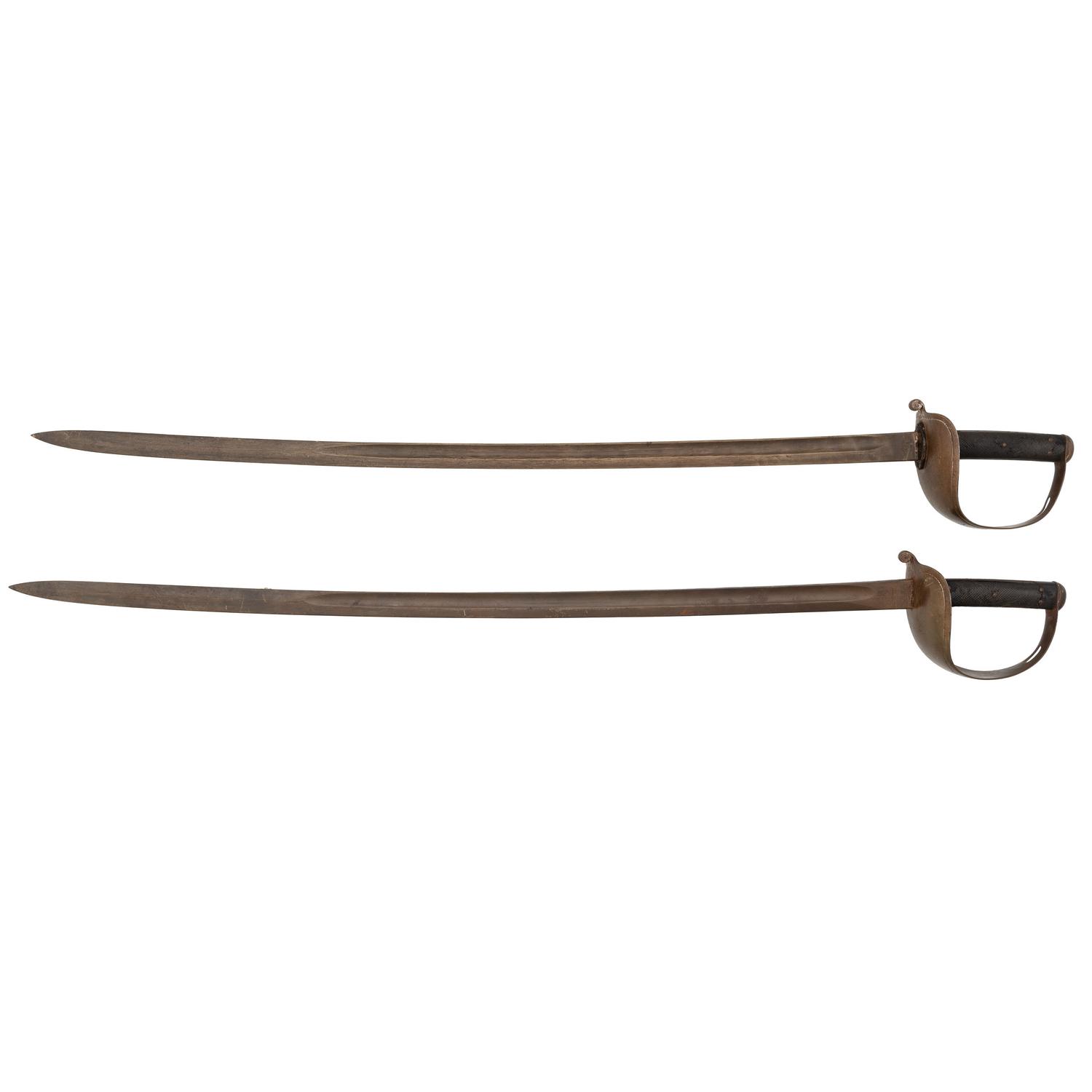 Lot of Two Brazilian Model 1880 Cavalry Sabers