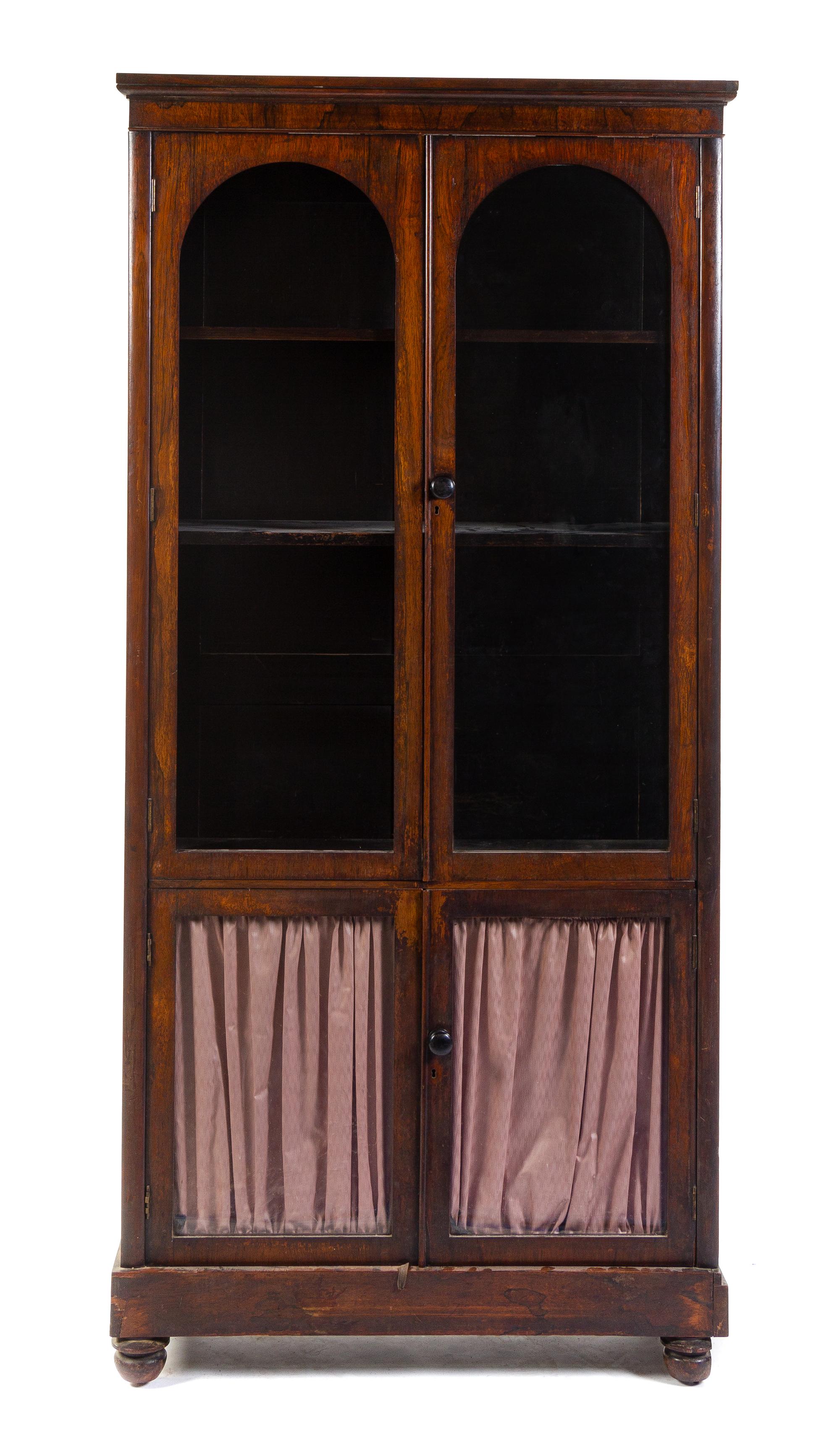 A Victorian Rosewood Bookcase