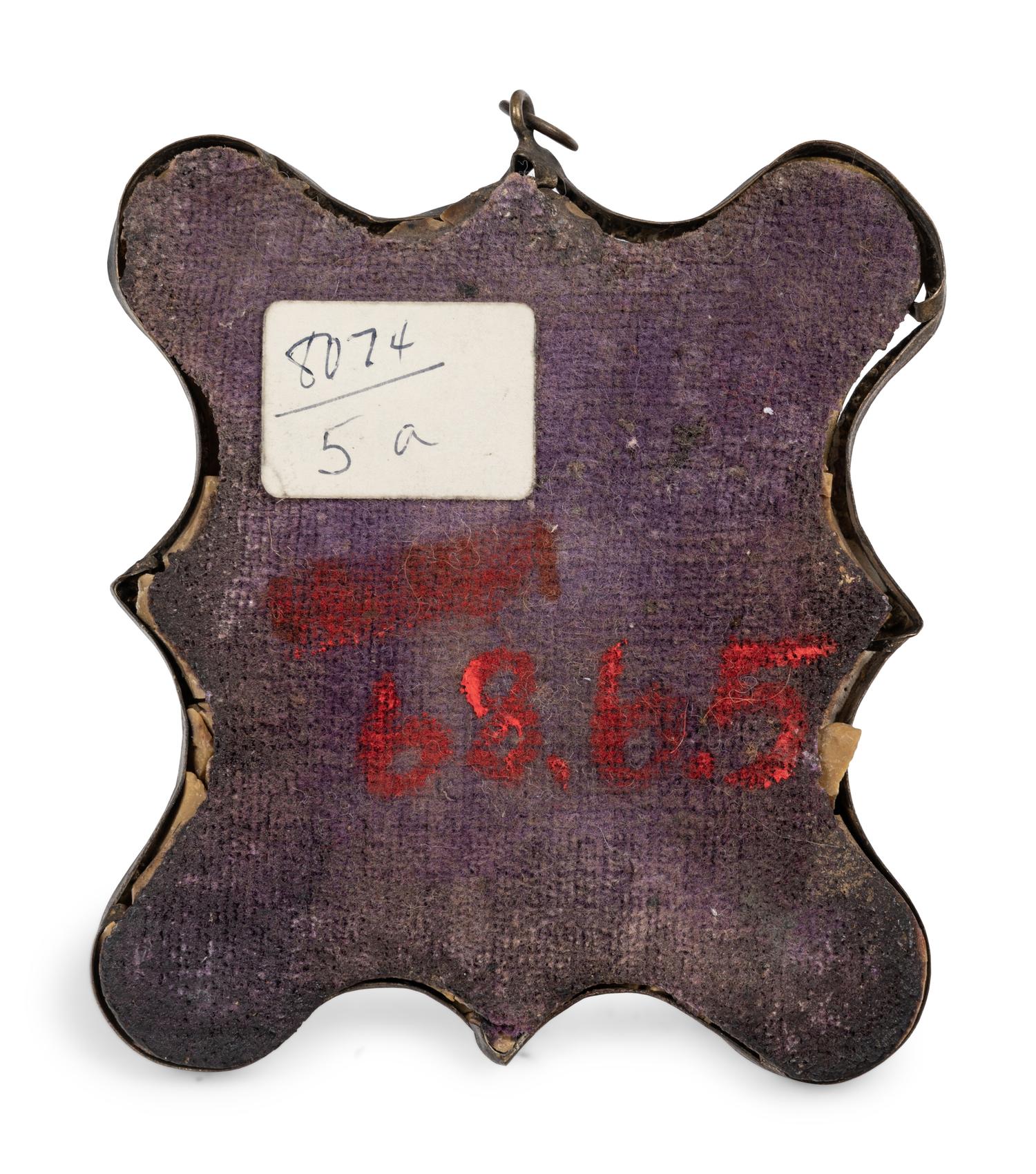 An Eastern European Painted Porcelain Plaque