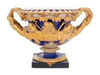 An English Porcelain Model of the Warwick Vase