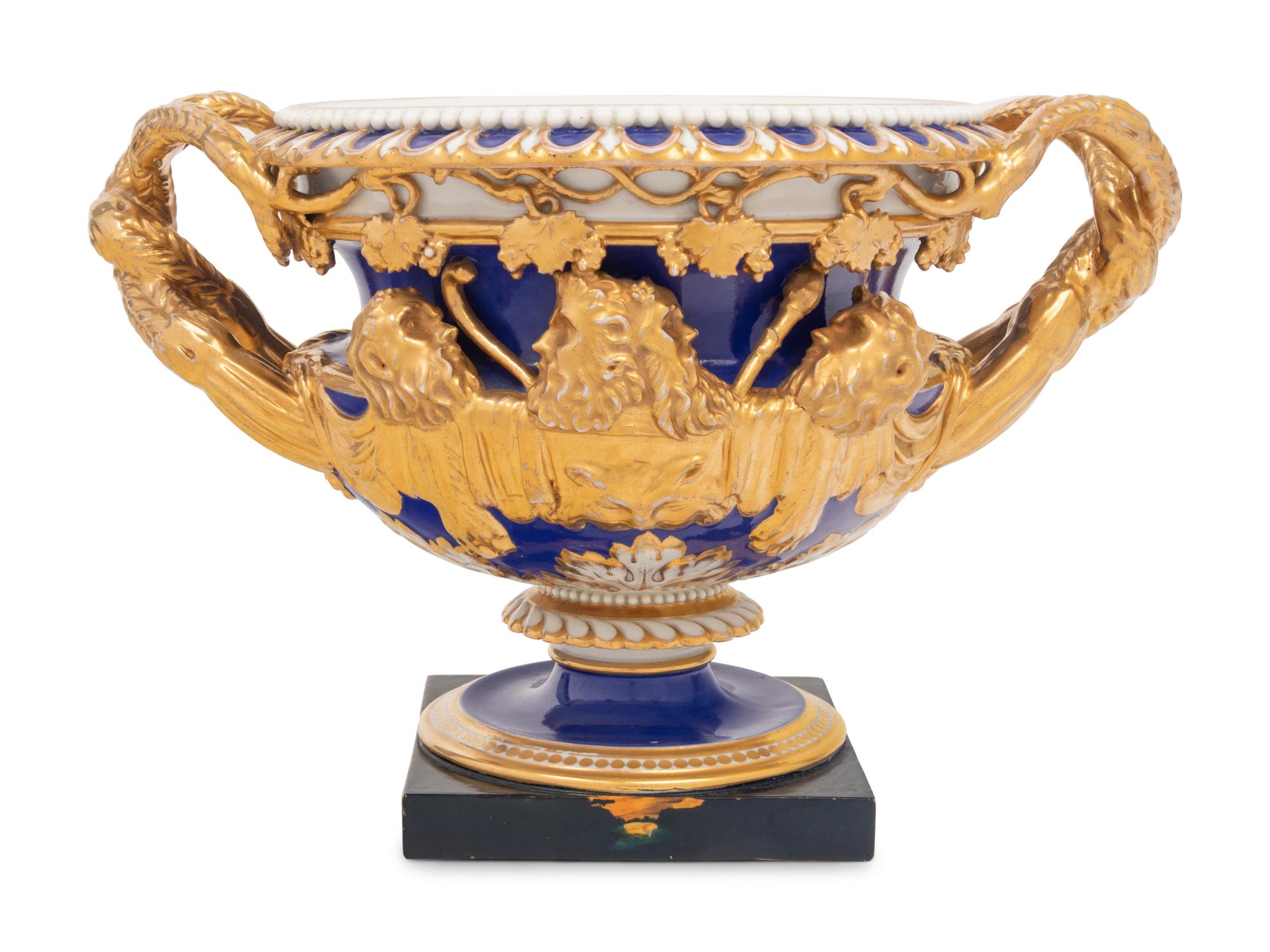 An English Porcelain Model of the Warwick Vase
