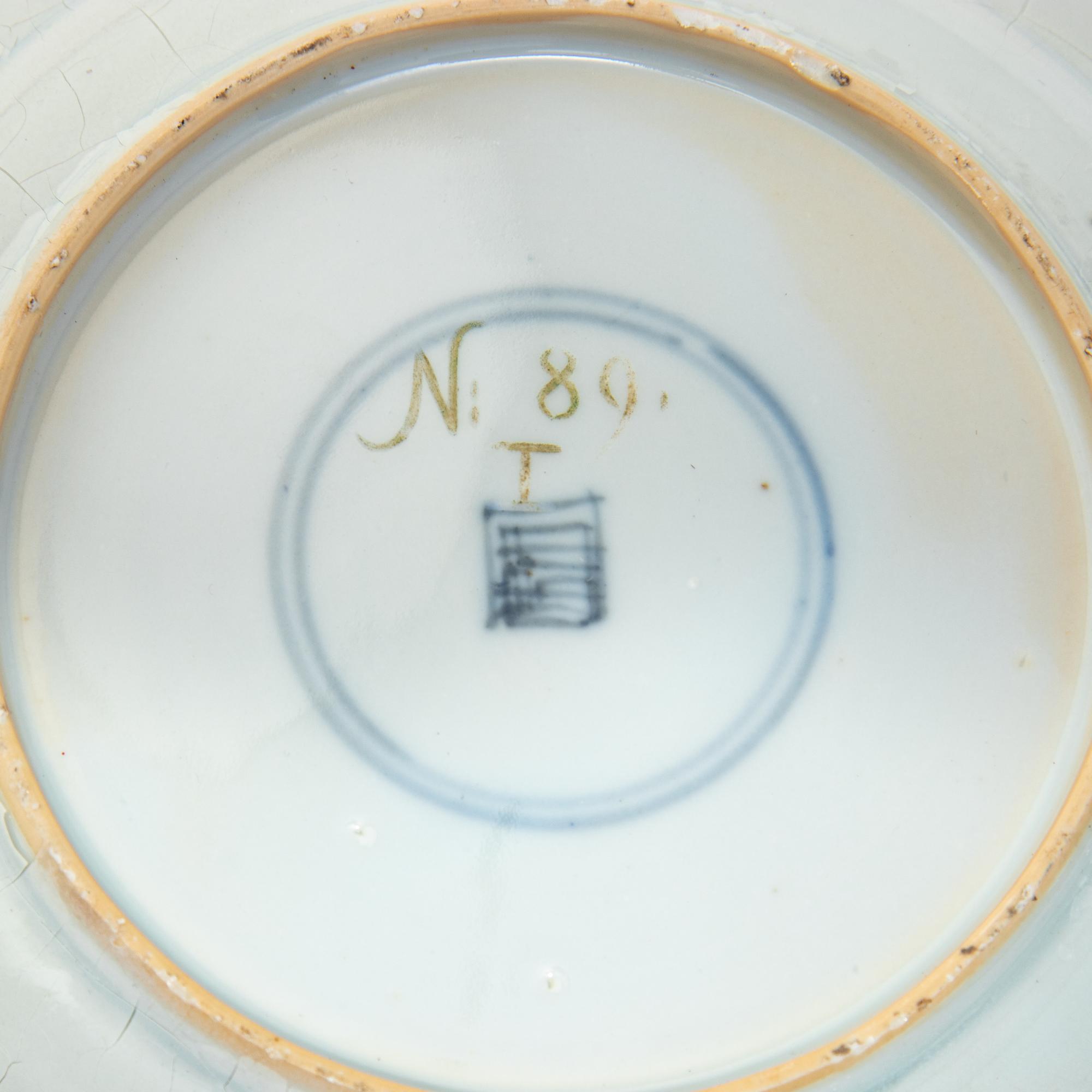 Three Chinese Export Porcelain Plates