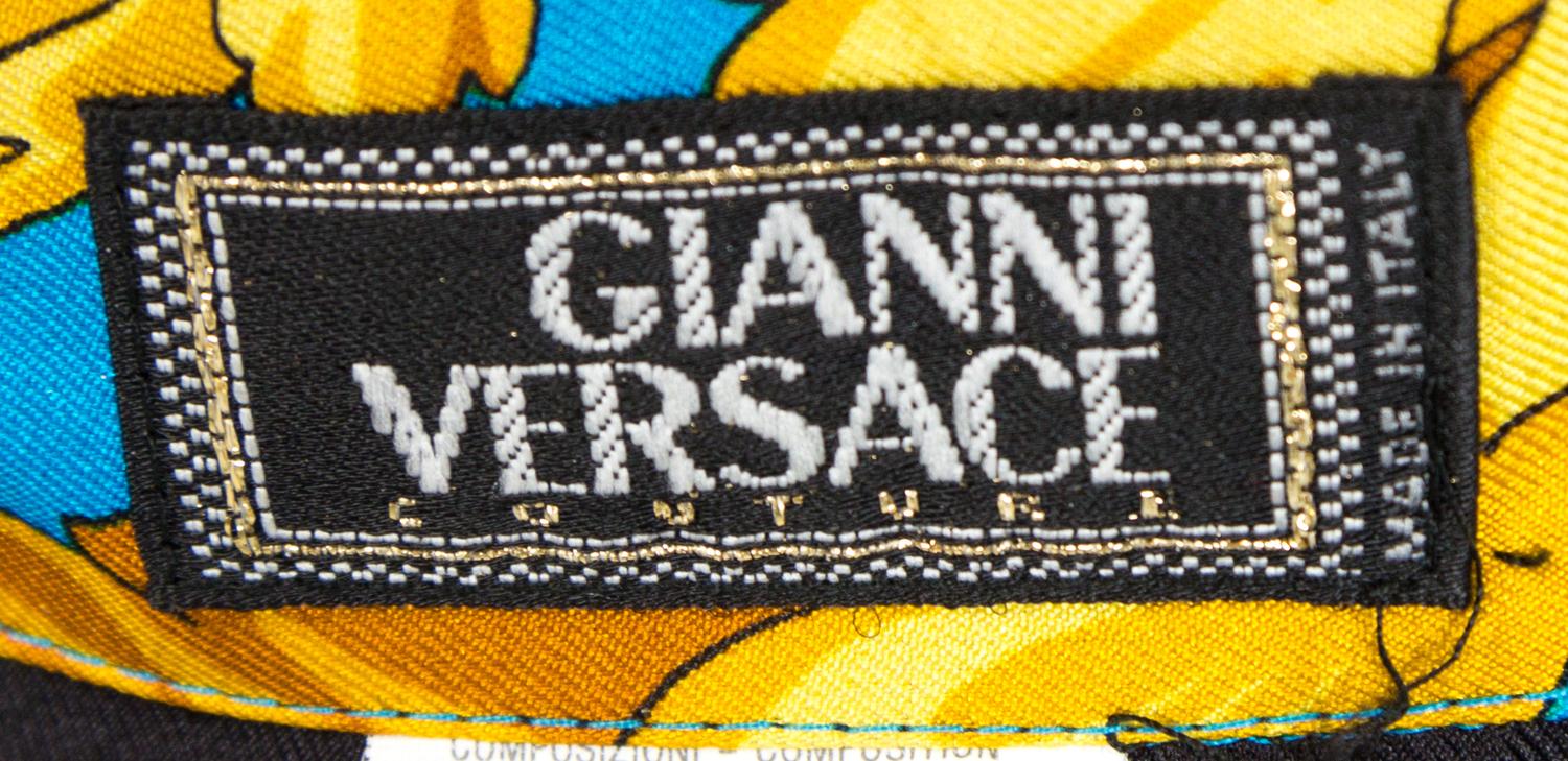 A Gianni Versace Silk Print Shirt, Size 38.