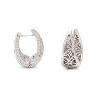 WHITE GOLD AND DIAMOND EARRINGS