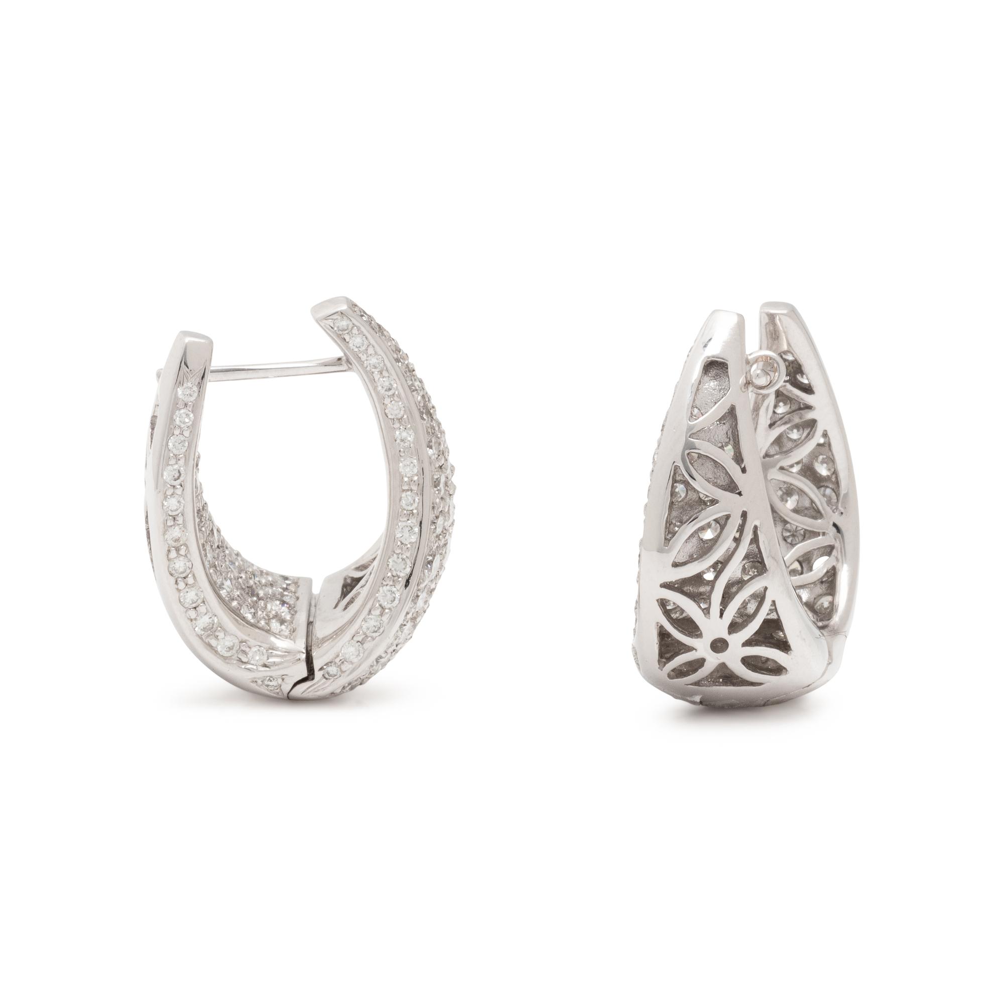 WHITE GOLD AND DIAMOND EARRINGS