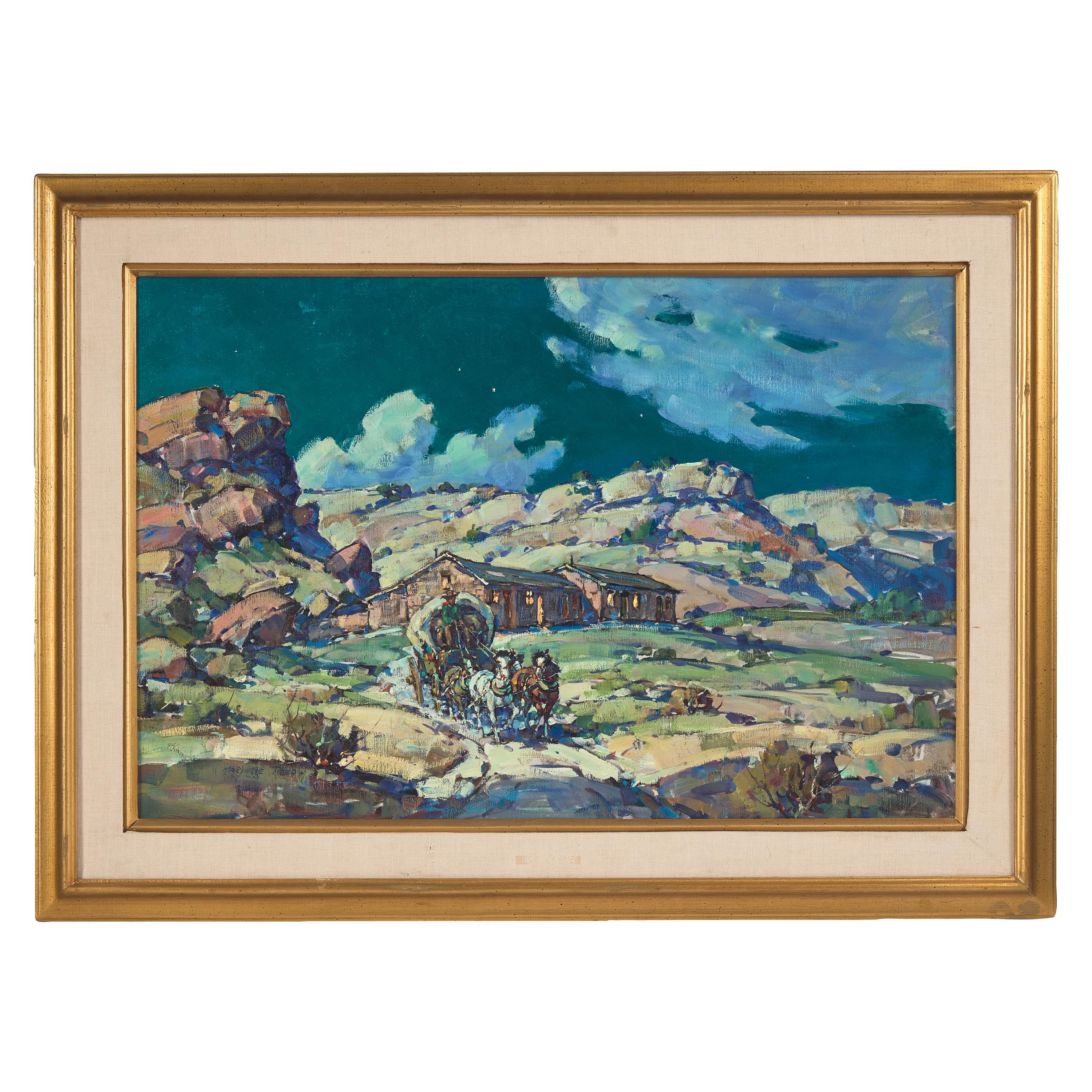 Marjorie Reed (American, 1915-1996) — Freighting Out the Wool, Keams Canyon