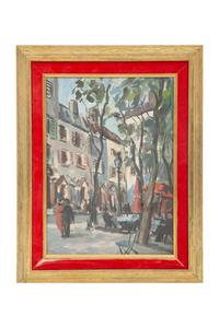 Eighteen Parisian Street Scene Paintings