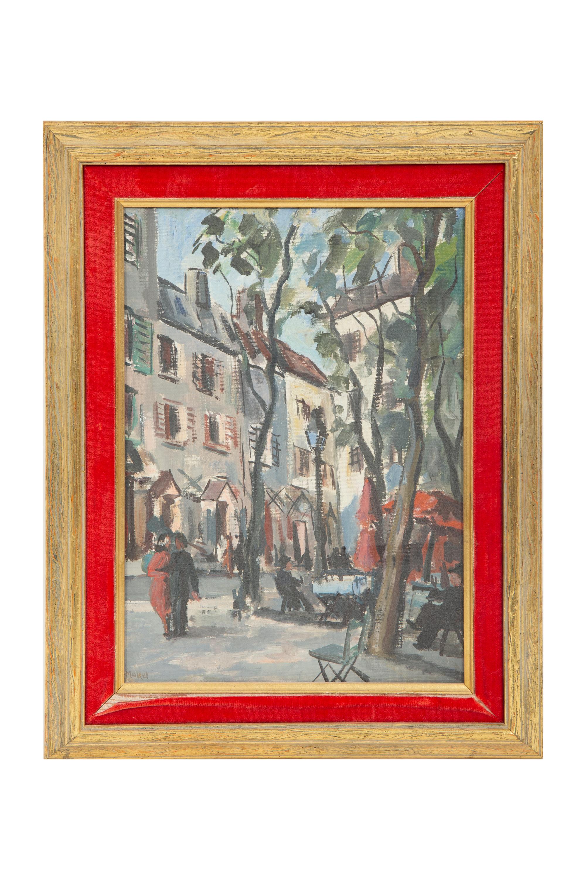 Eighteen Parisian Street Scene Paintings