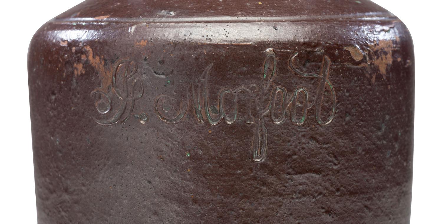 A J. Moorfoot Stoneware Preserve Jar
