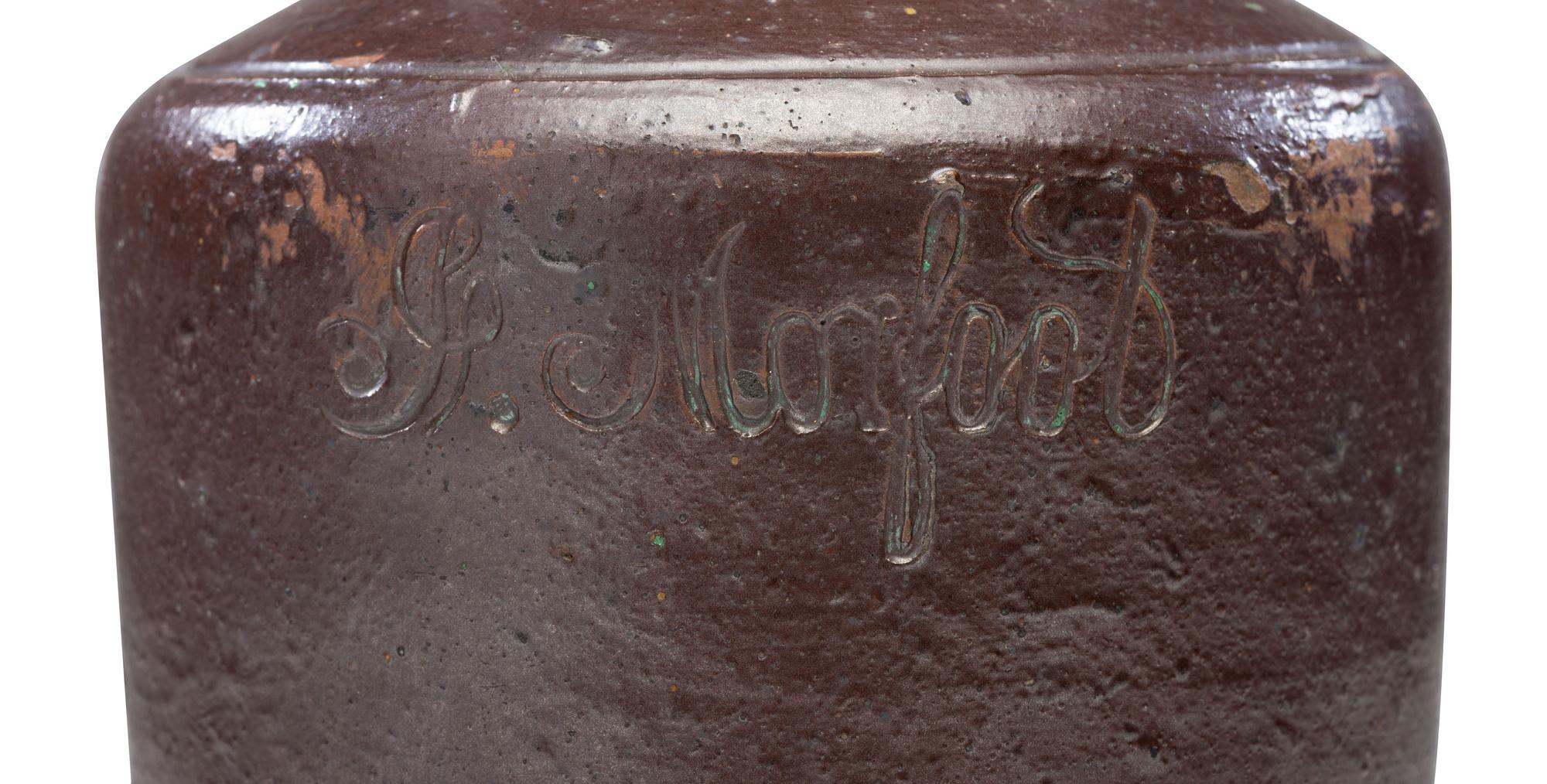 A J. Moorfoot Stoneware Preserve Jar