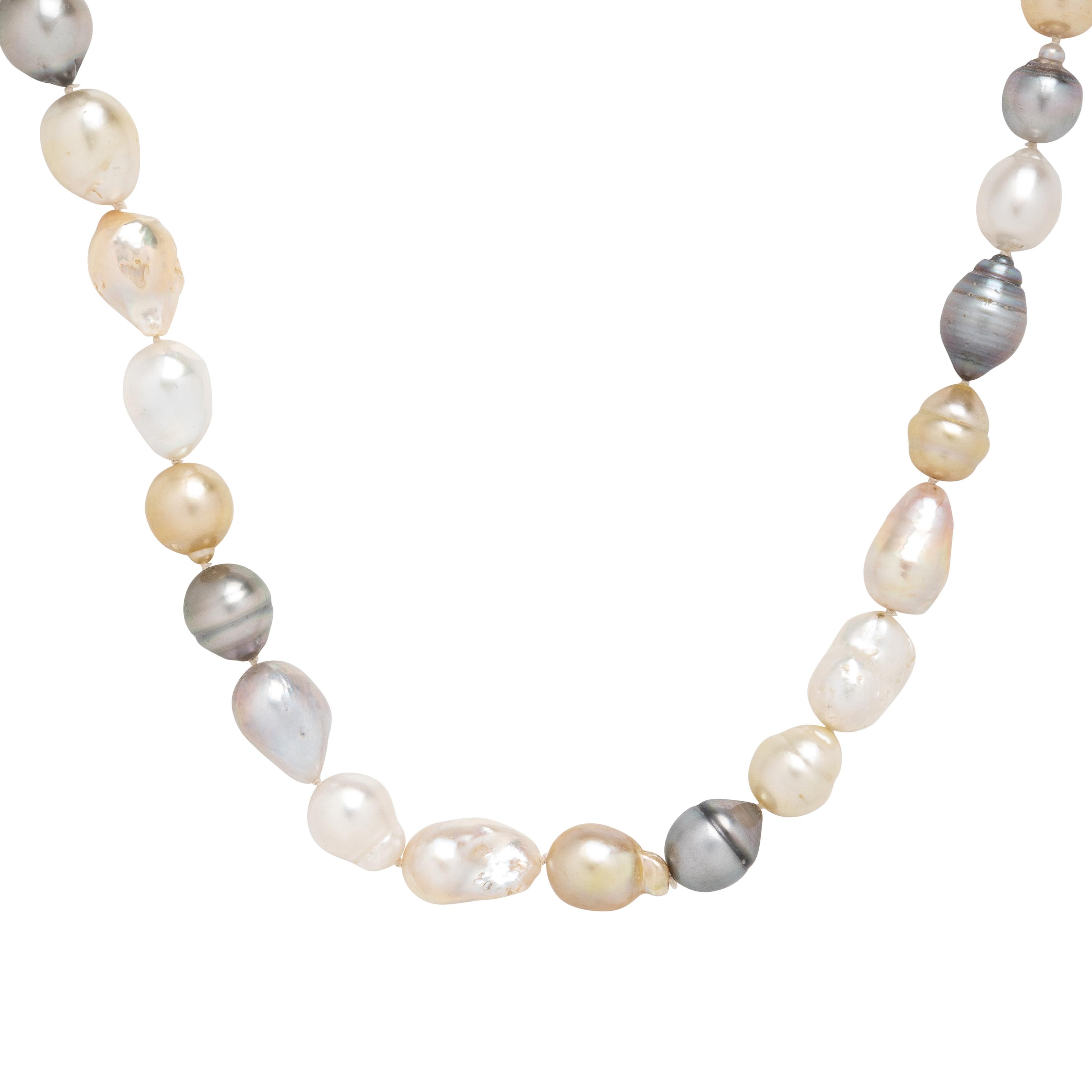 Baroque Multicolor Cultured Pearl Necklace