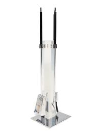 Alessandro Albrizzi Lucite and Chrome Fireplace Tools