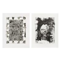 Guillermo Kuitca (Argentinian, b. 1961) — L’Encyclodedie (Marble flooring plan and ceiling plan of a Salon in the Palace of the Marquis de Spinola) (diptych), 2002