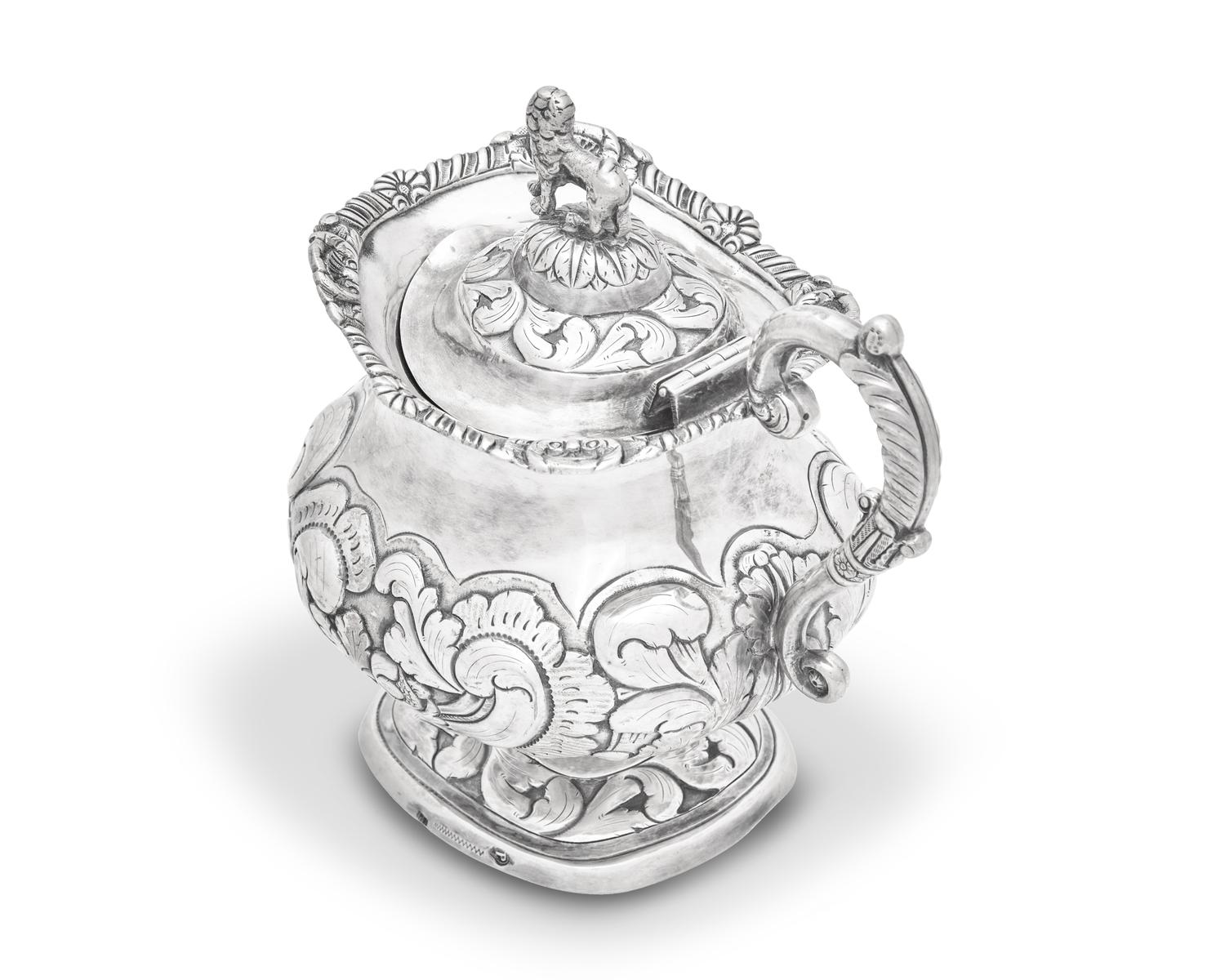 A Portuguese Silver Covered Creamer Or Milk Jug For The Brazilian Market