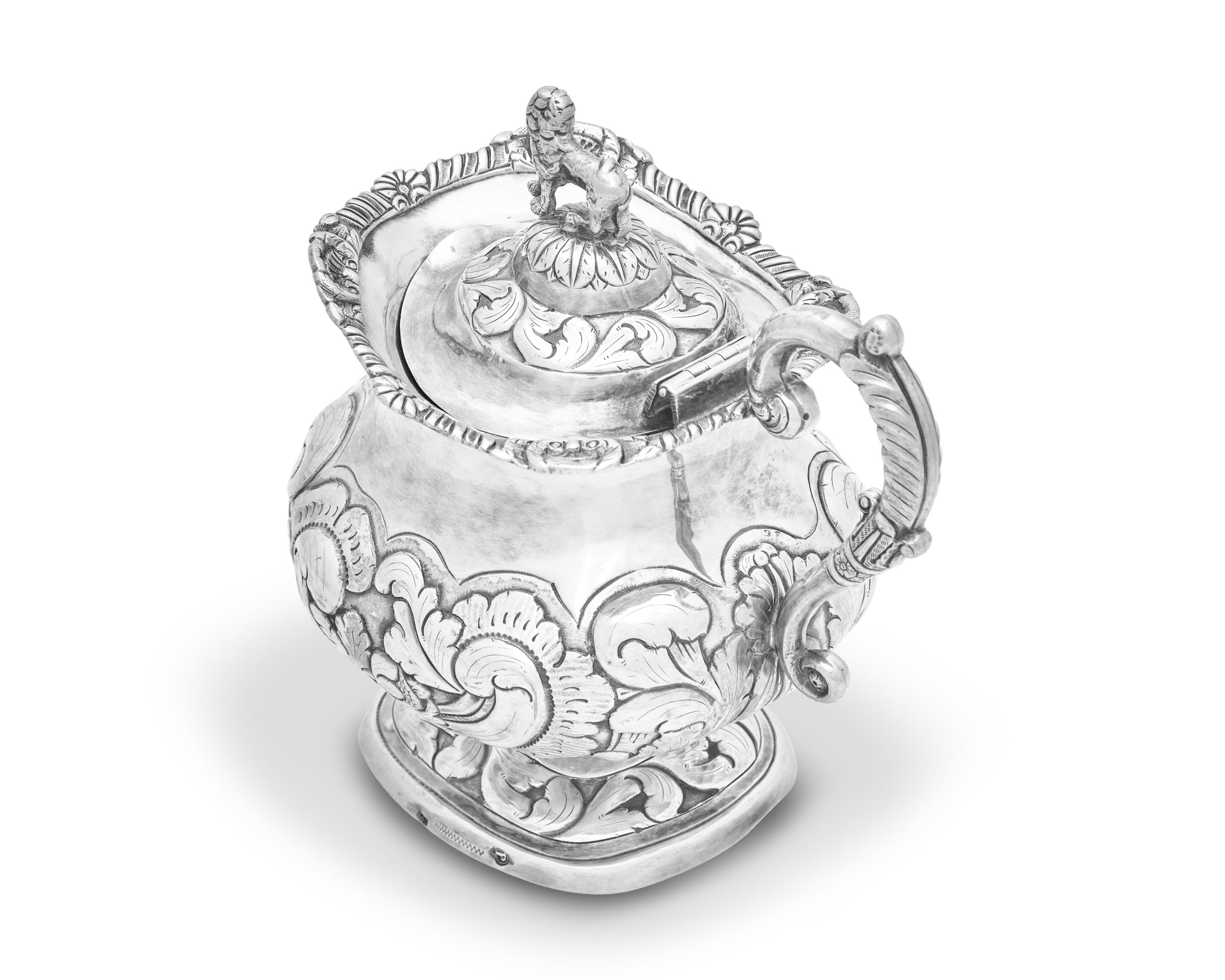 A Portuguese Silver Covered Creamer Or Milk Jug For The Brazilian Market