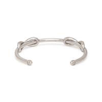 TIFFANY & CO., WHITE GOLD 'INFINITY DOUBLE DIAMOND' CUFF BRACELET