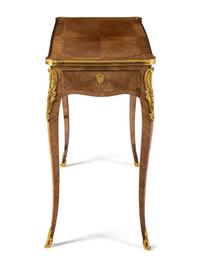 A Louis XV Gilt Bronze Mounted Tulipwood Table à Écrire