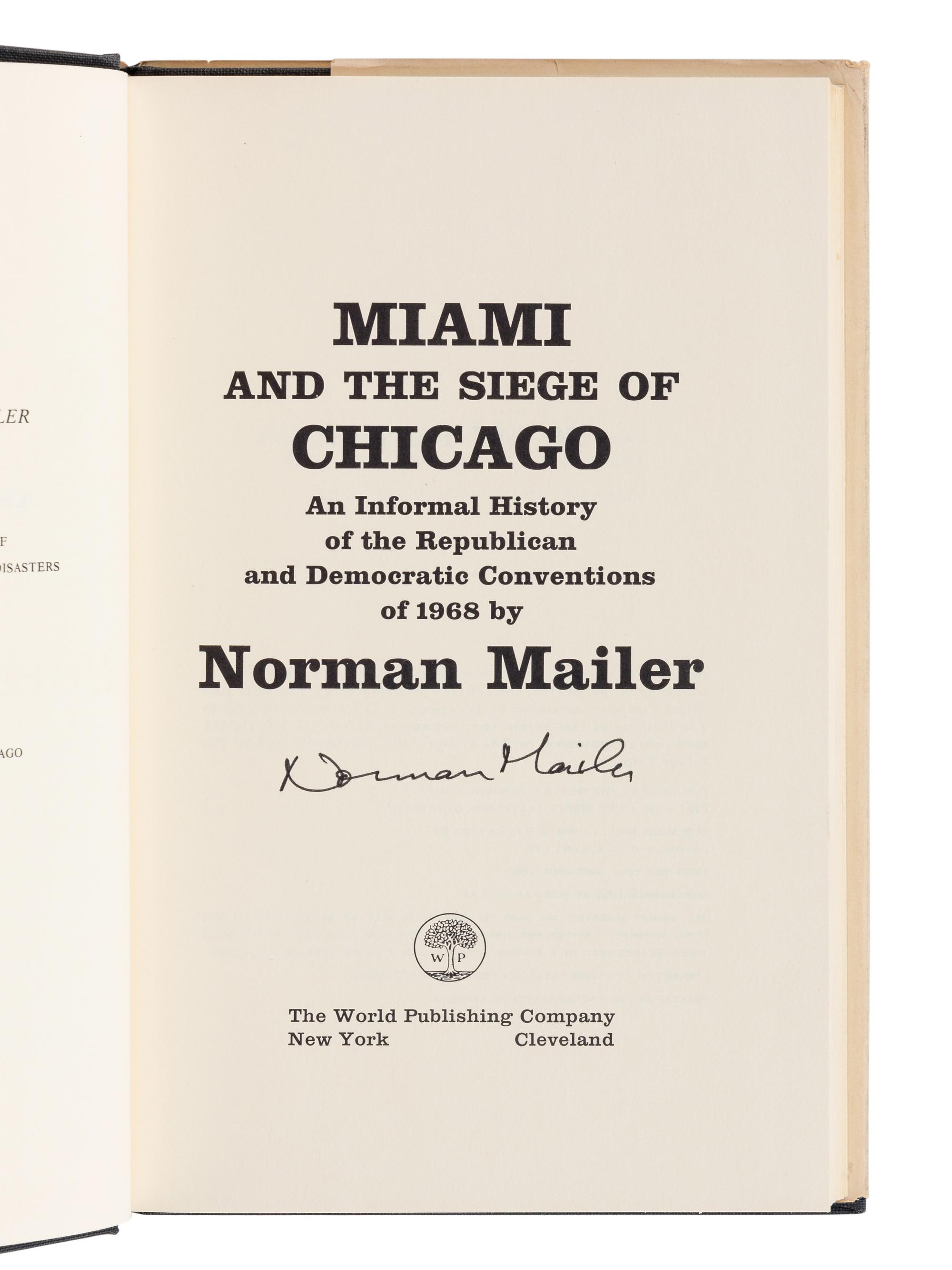 MAILER, Norman (1923-2007). A group of 18 non-fiction works by Mailer, MOST FIRST EDITIONS, MANY SIGNED, comprising: