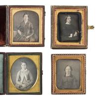 [EARLY PHOTOGRAPHY]. 20 sixth plate daguerreotypes of young women, most with above average clarity.