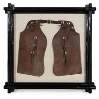 Two Pairs of Joseph Heinrich Framed Cowboy Chaps