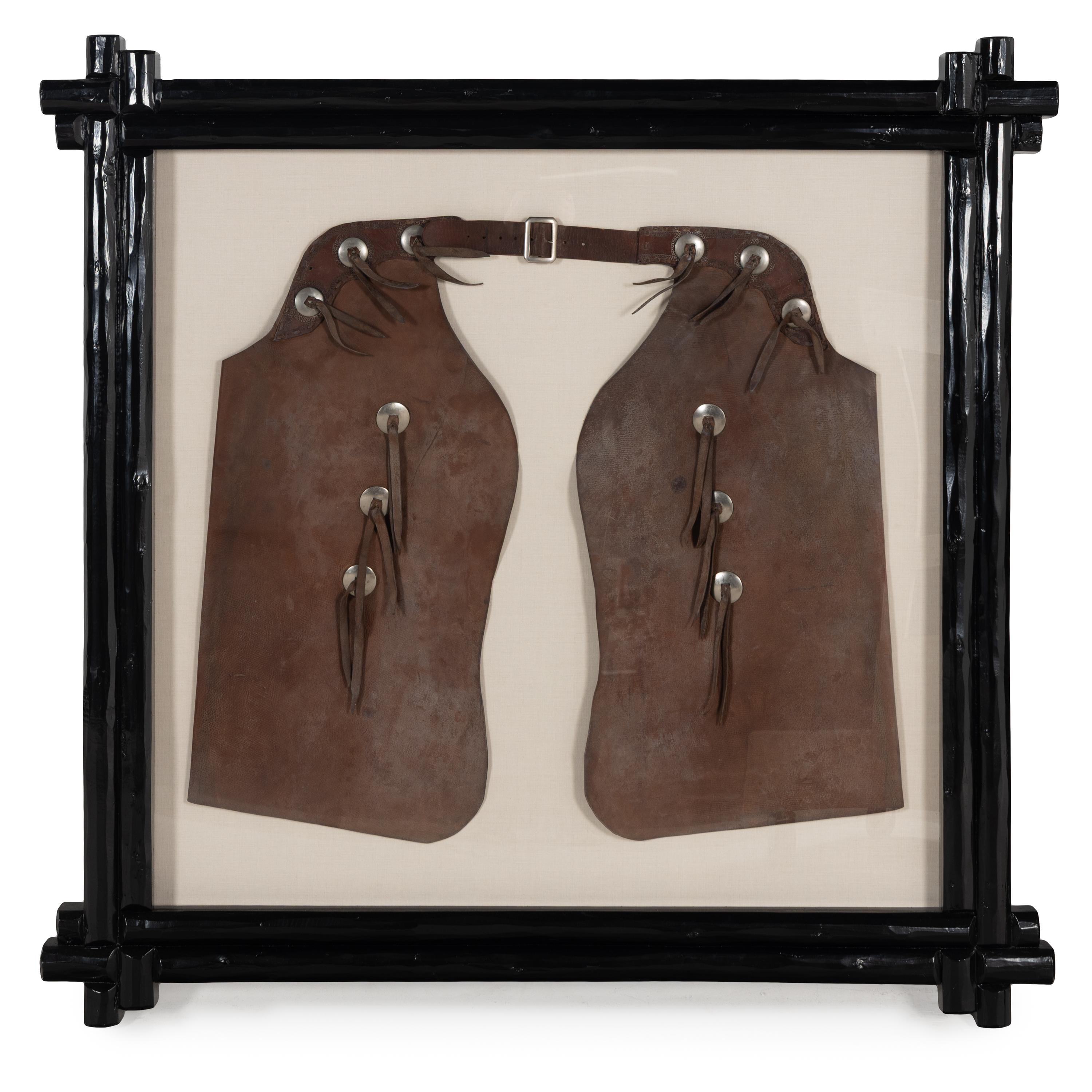 Two Pairs of Joseph Heinrich Framed Cowboy Chaps