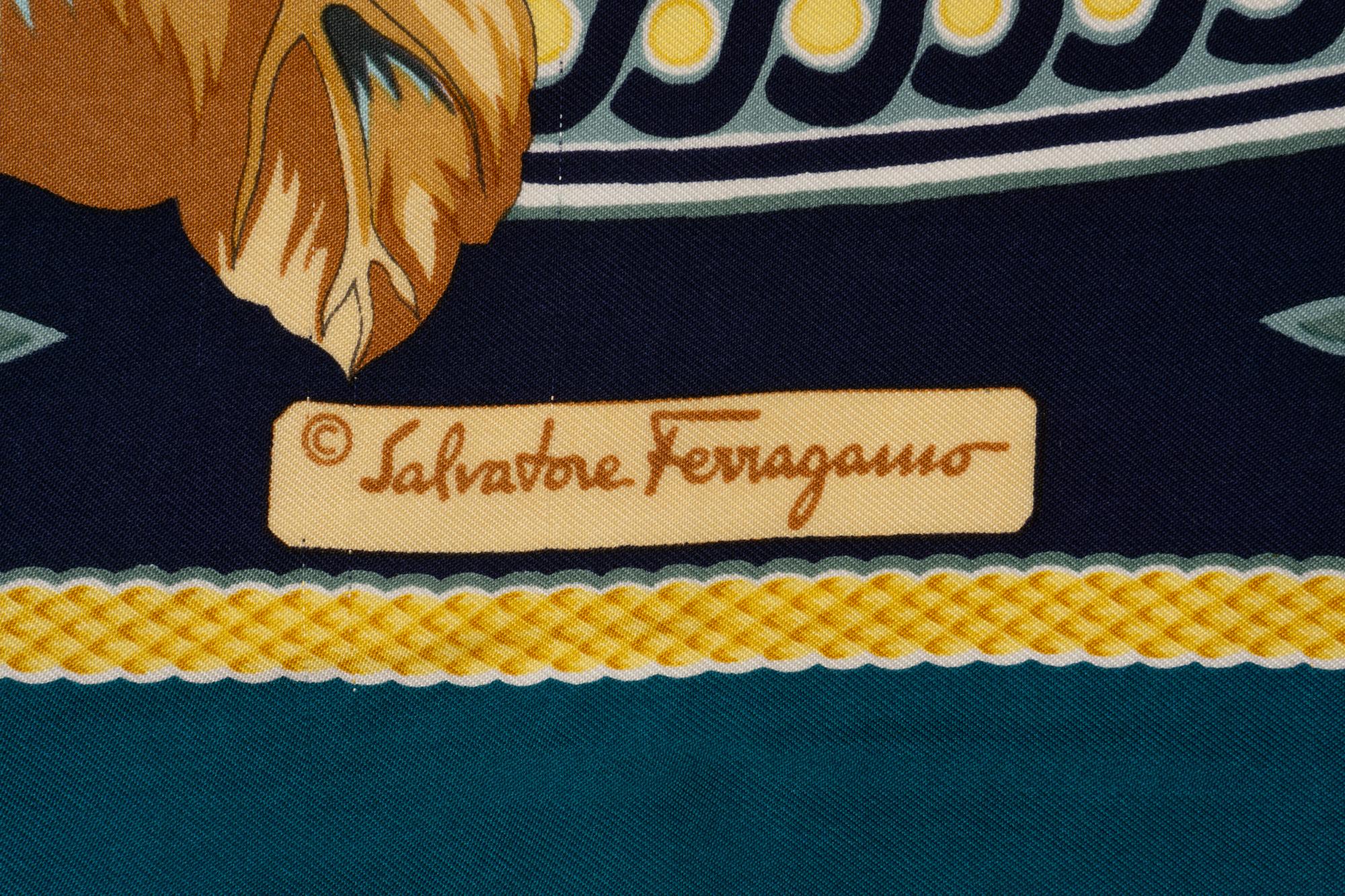 Four Salvatore Ferragamo Scarves