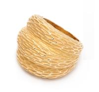 An 18 Karat Yellow Gold Bombe Ring, 18.50 dwts.