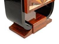 A Pair of Art Deco Style Rosewood and Parquetry Tall Chests