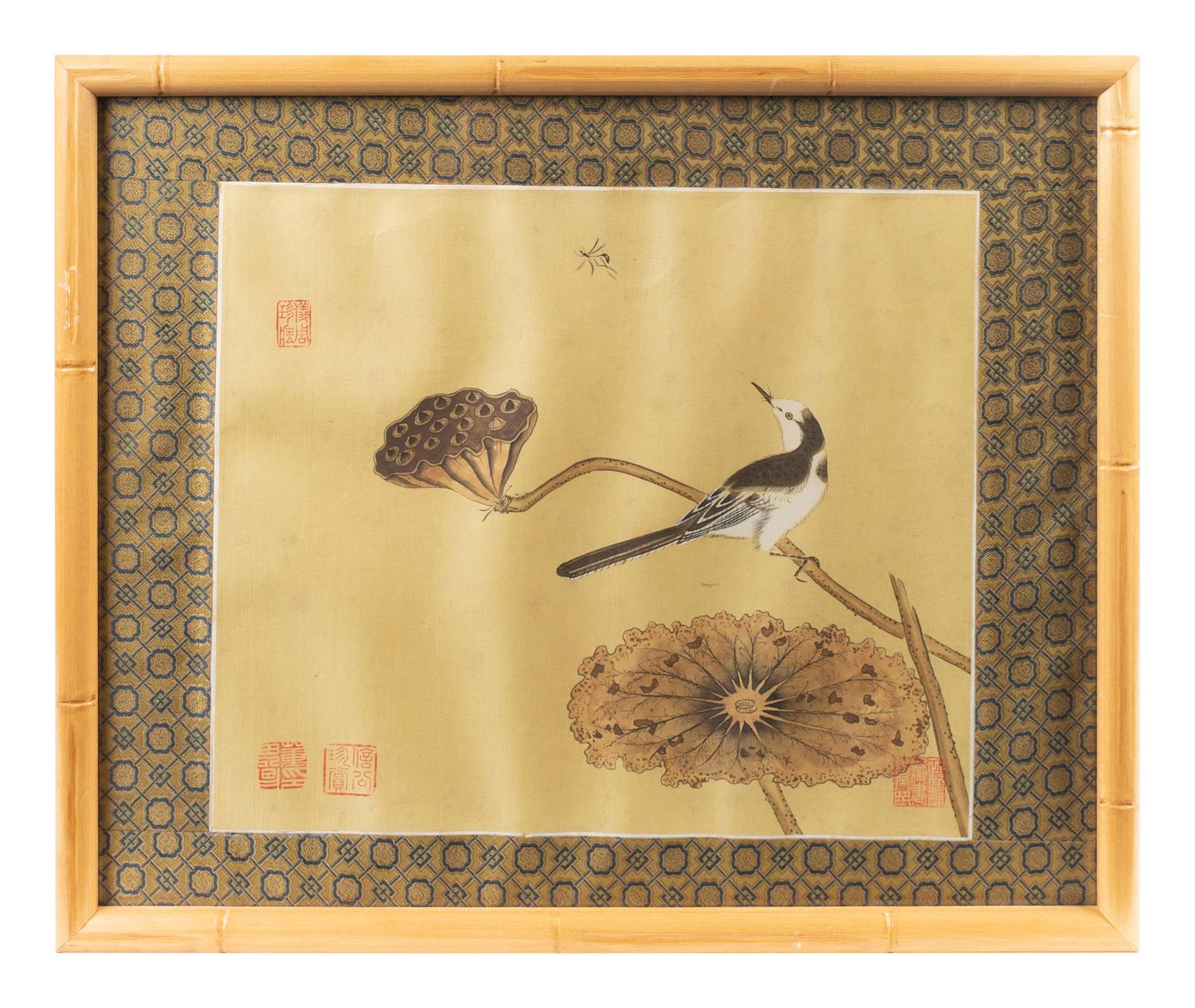 A Set of Six Chinese Works on Silk — 20TH CENTURY