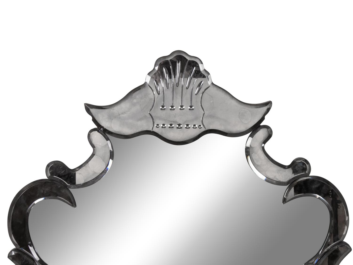 A Venetian Etched Glass Mirror