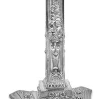 A Pair of Victorian Silver-Plate Candlesticks