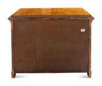 A Continental Figured Birch Commode