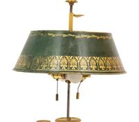 A Louis XVI Style Gilt Bronze Bouillotte Lamp