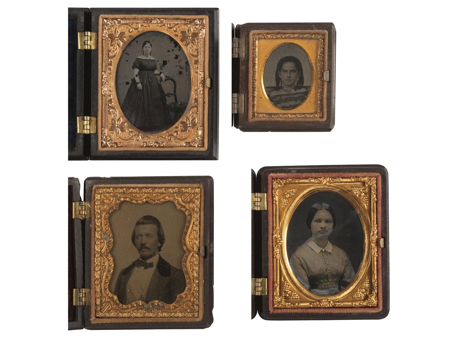 [EARLY PHOTOGRAPHY]. 37 assorted Union cases.