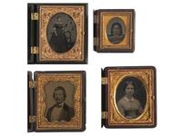 [EARLY PHOTOGRAPHY]. 37 assorted Union cases.