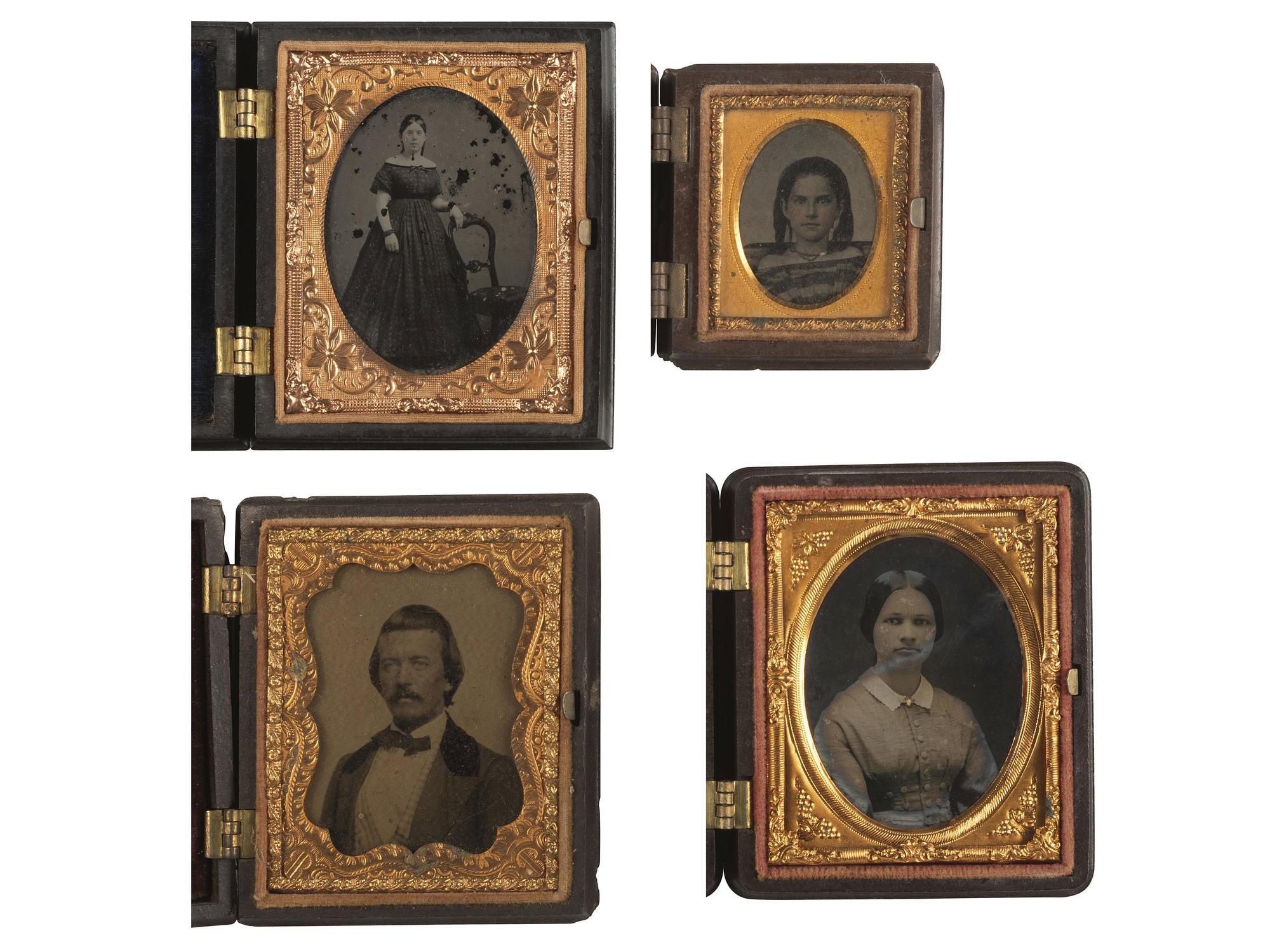 [EARLY PHOTOGRAPHY]. 37 assorted Union cases.