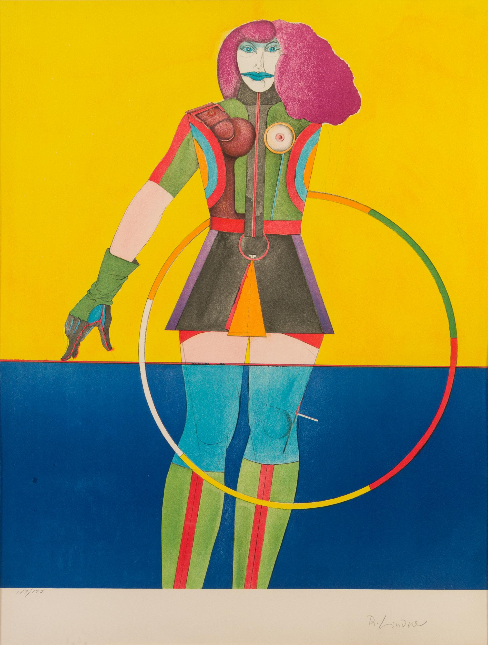 Richard Lindner, (American/German, 1901-1978), Fun City, 1971 (portfolio of fourteen together with original plexiglass portfolio box, j