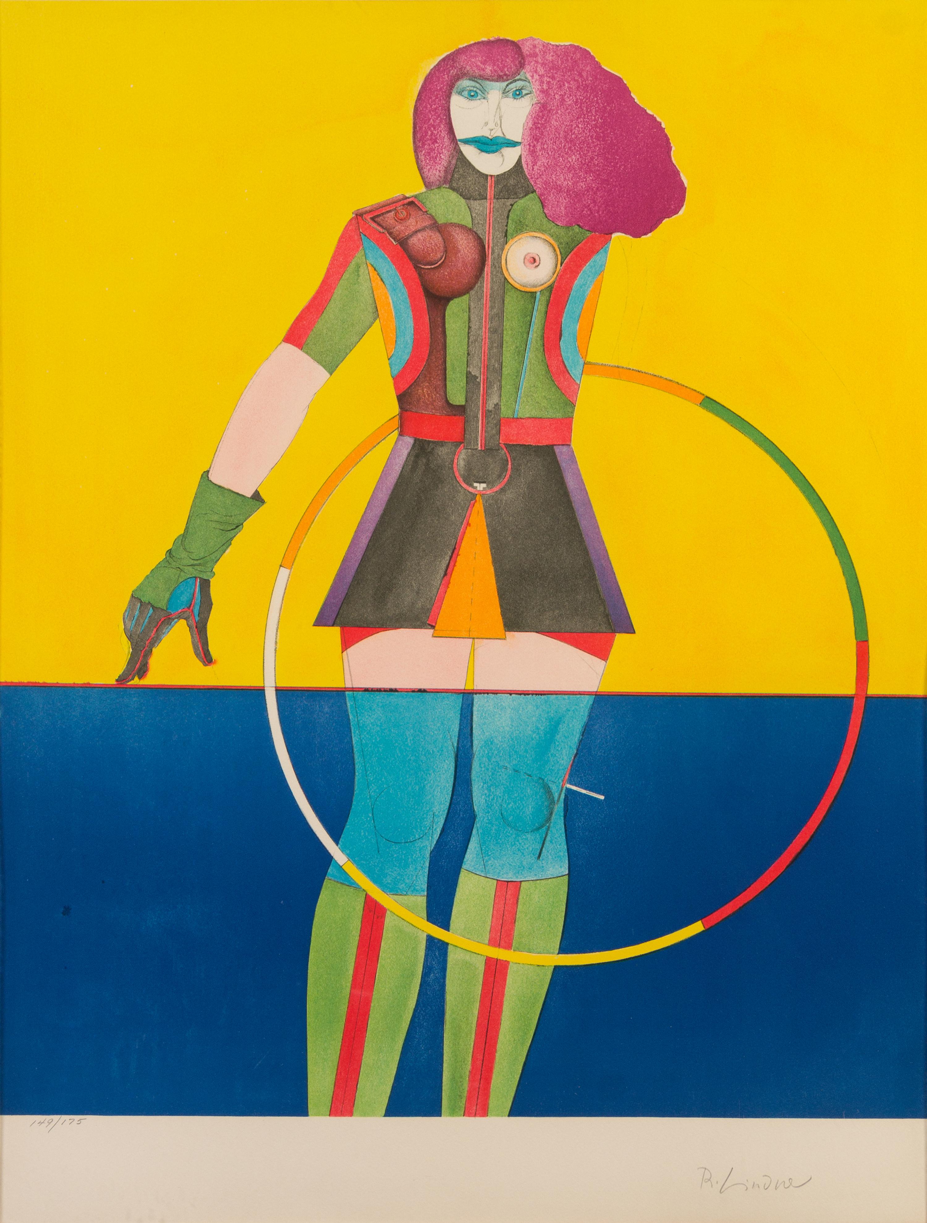 Richard Lindner, (American/German, 1901-1978), Fun City, 1971 (portfolio of fourteen together with original plexiglass portfolio box, j
