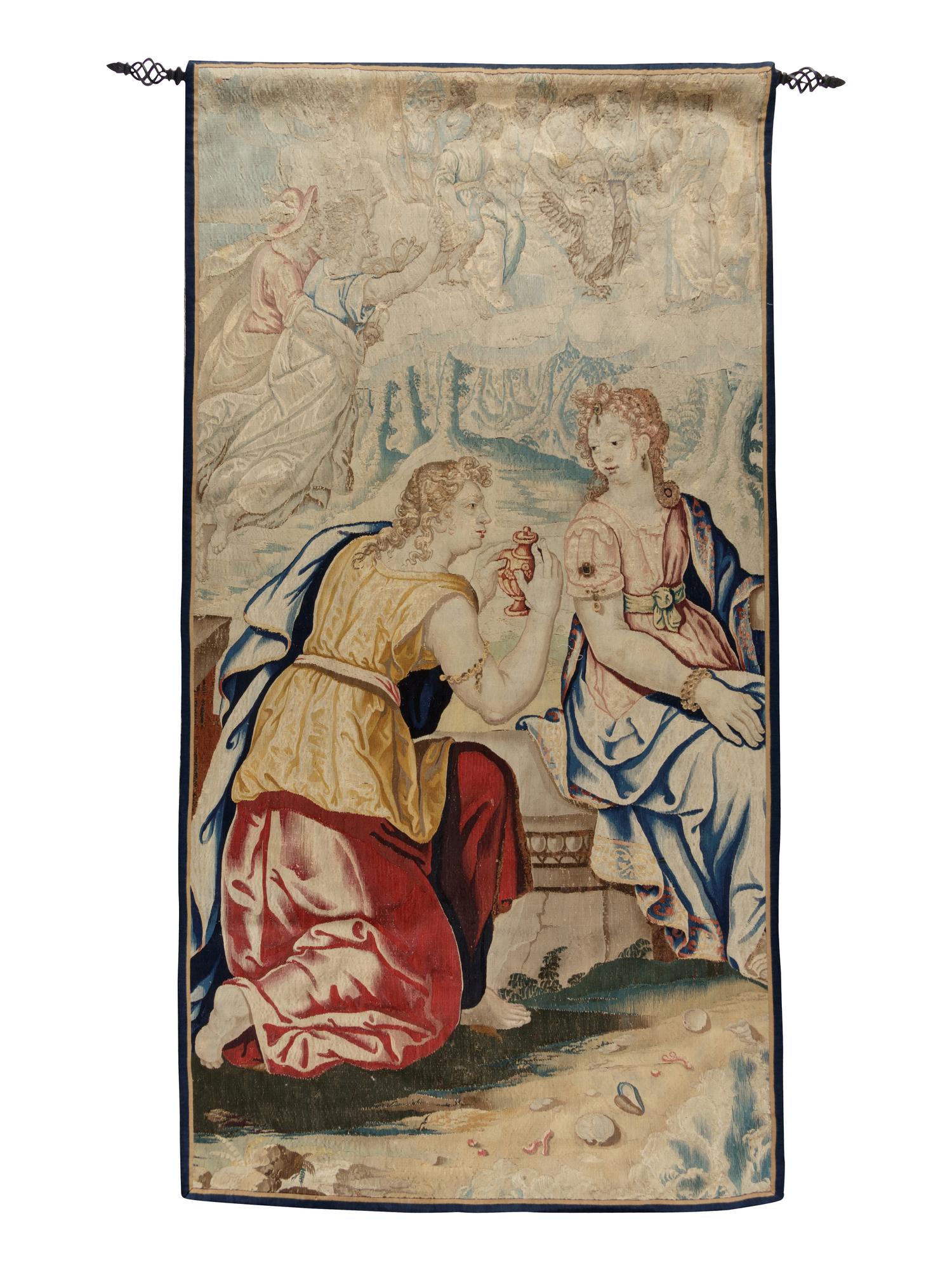 A Continental Wool Tapestry