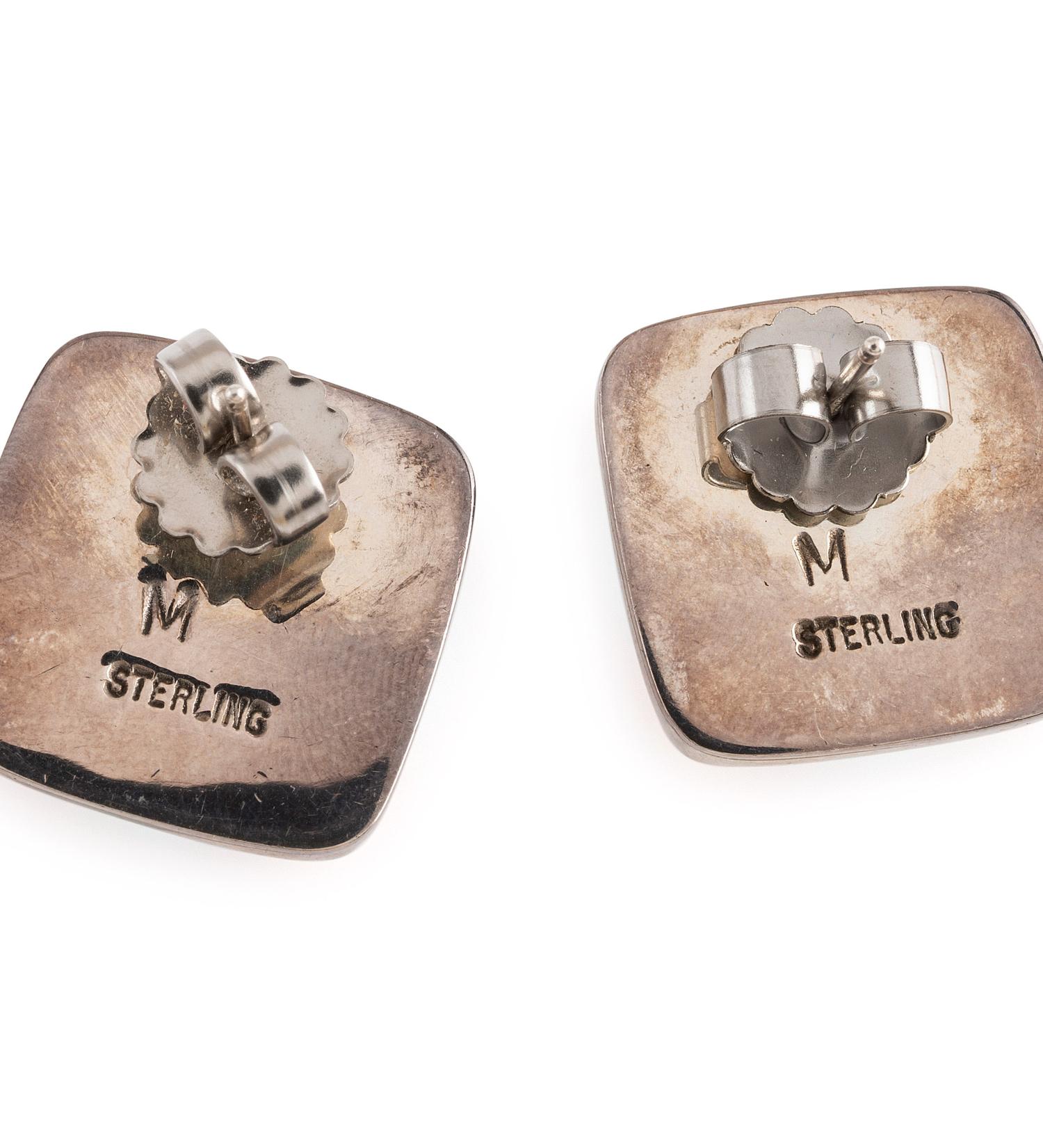 Group of Pueblo and Zuni Inlaid Earrings