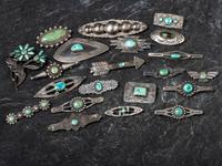 Navajo Silver and Turquoise Pins / Brooches